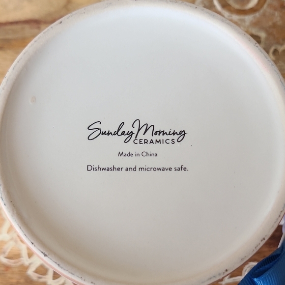 Striped Mug with Lemon Design - Picture 6 of 7